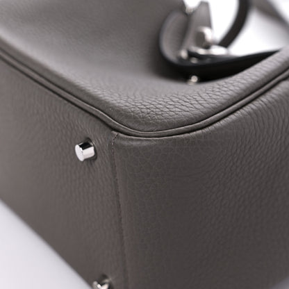 Hermes Taurillon Clemence Mini Lindy 20 Etain 8 of 16