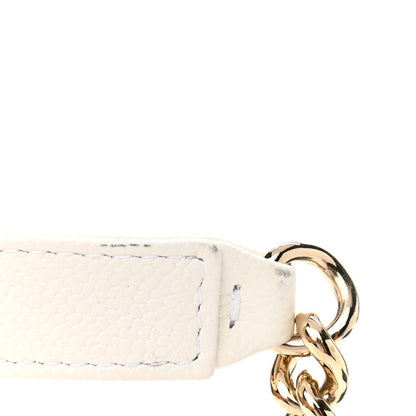 Chanel Caviar Quilted Boy Card Holder On Chain White 13 of 14