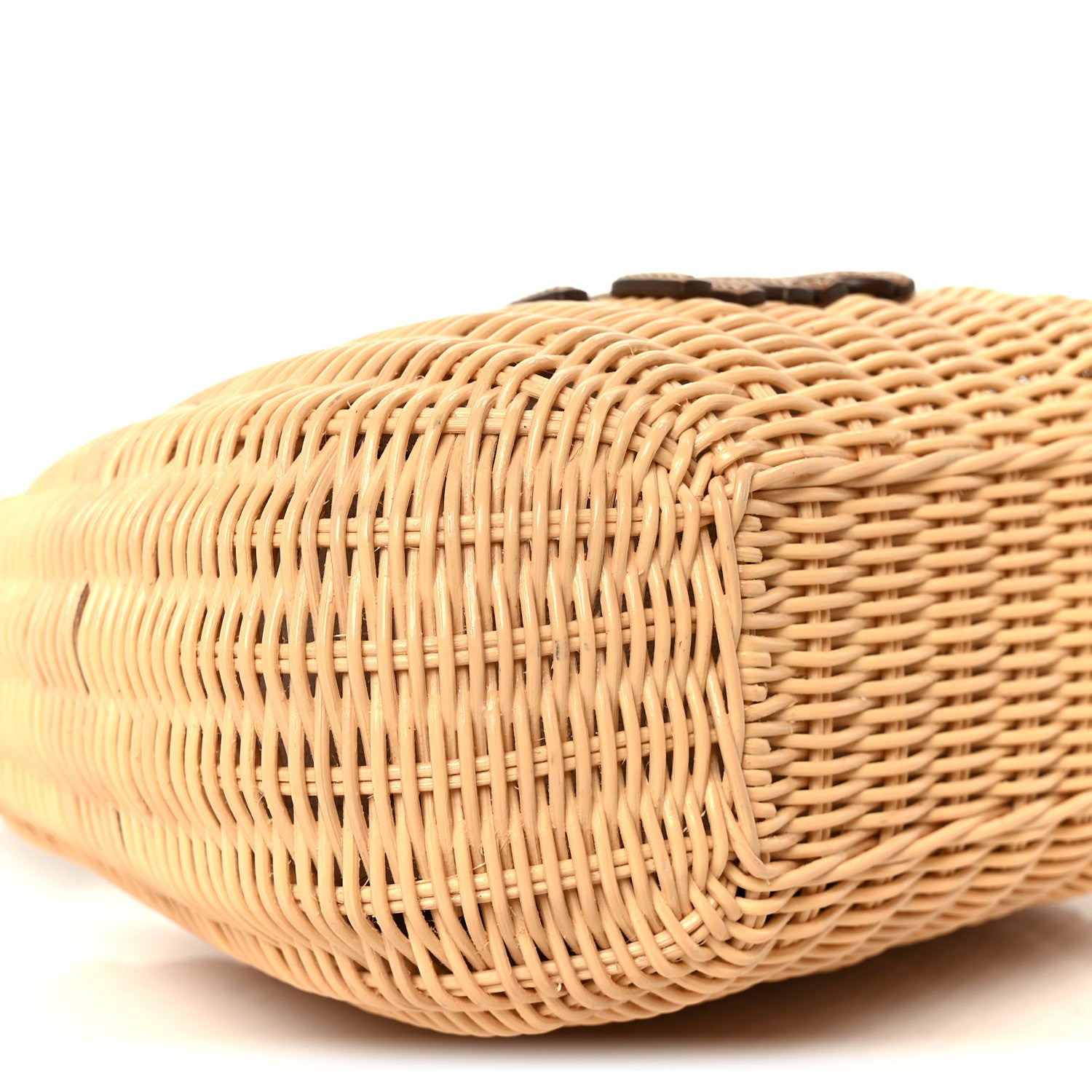Miu Miu Wicker Wander Hobo Tan 9 of 10