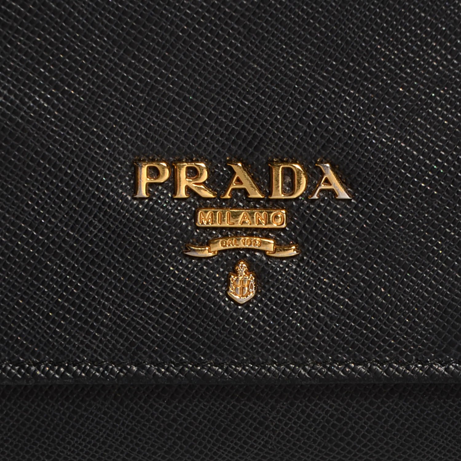 Prada Saffiano Metal Oro Chain Nero Black 8 of 8