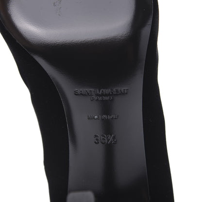 Saint Laurent Velvet Anja 105 Pumps 36.5 Black 7 of 11