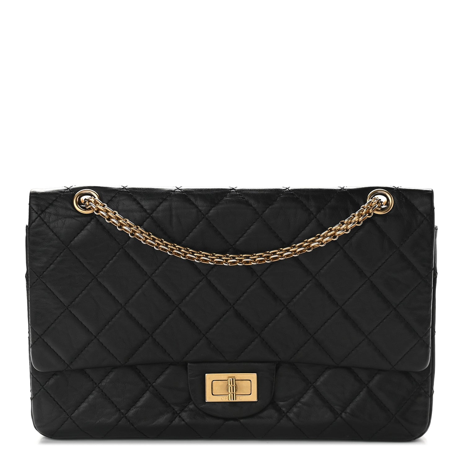 Chanel Aged Calfskin Quilted 2.55 Reissue 227 Flap Black 1 of 8