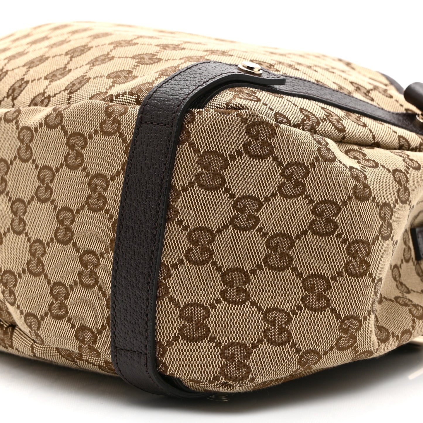 Monogram Medium Abbey Shoulder Bag Dark Brown