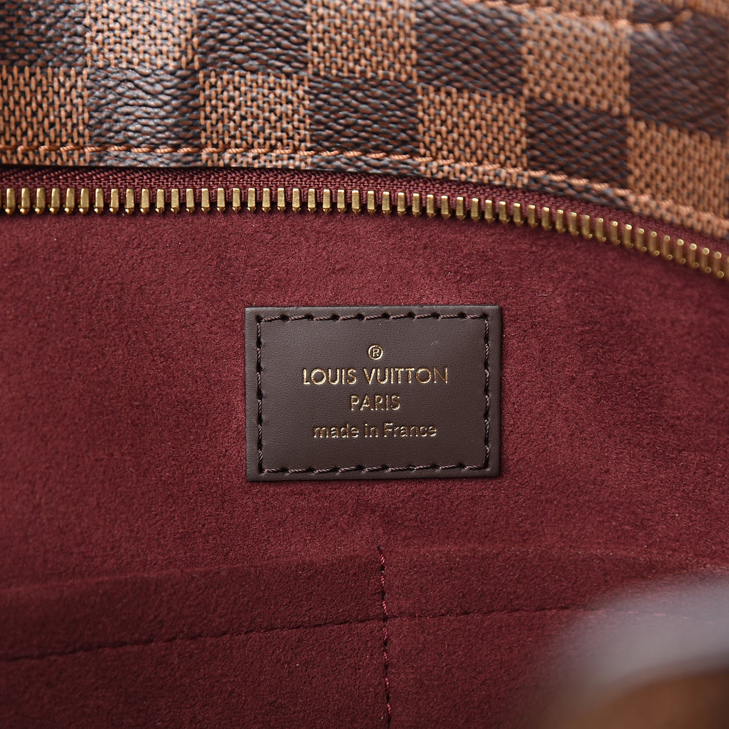 Damier Ebene Taurillon Jersey Bordeaux