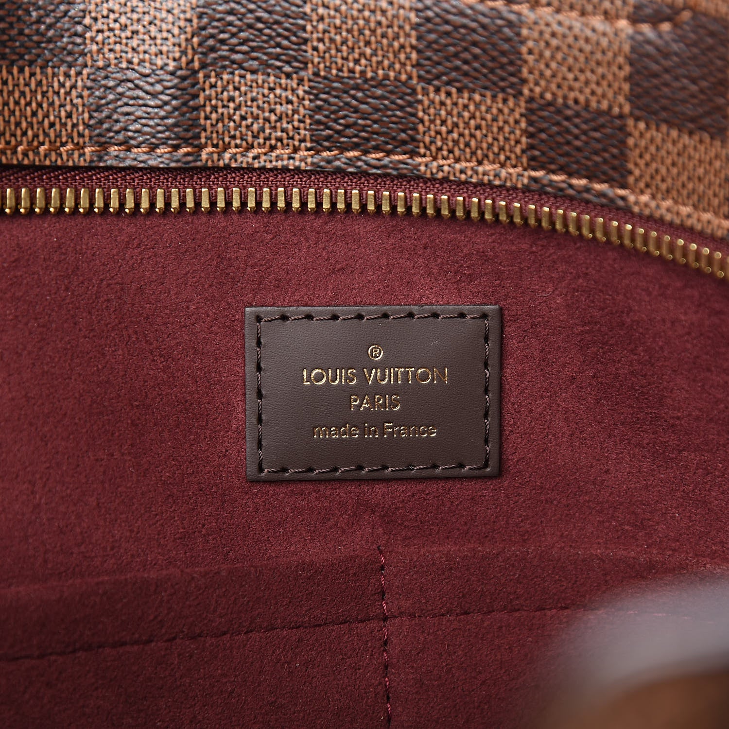 Louis Vuitton Damier Ebene Taurillon Jersey Bordeaux 6 of 10
