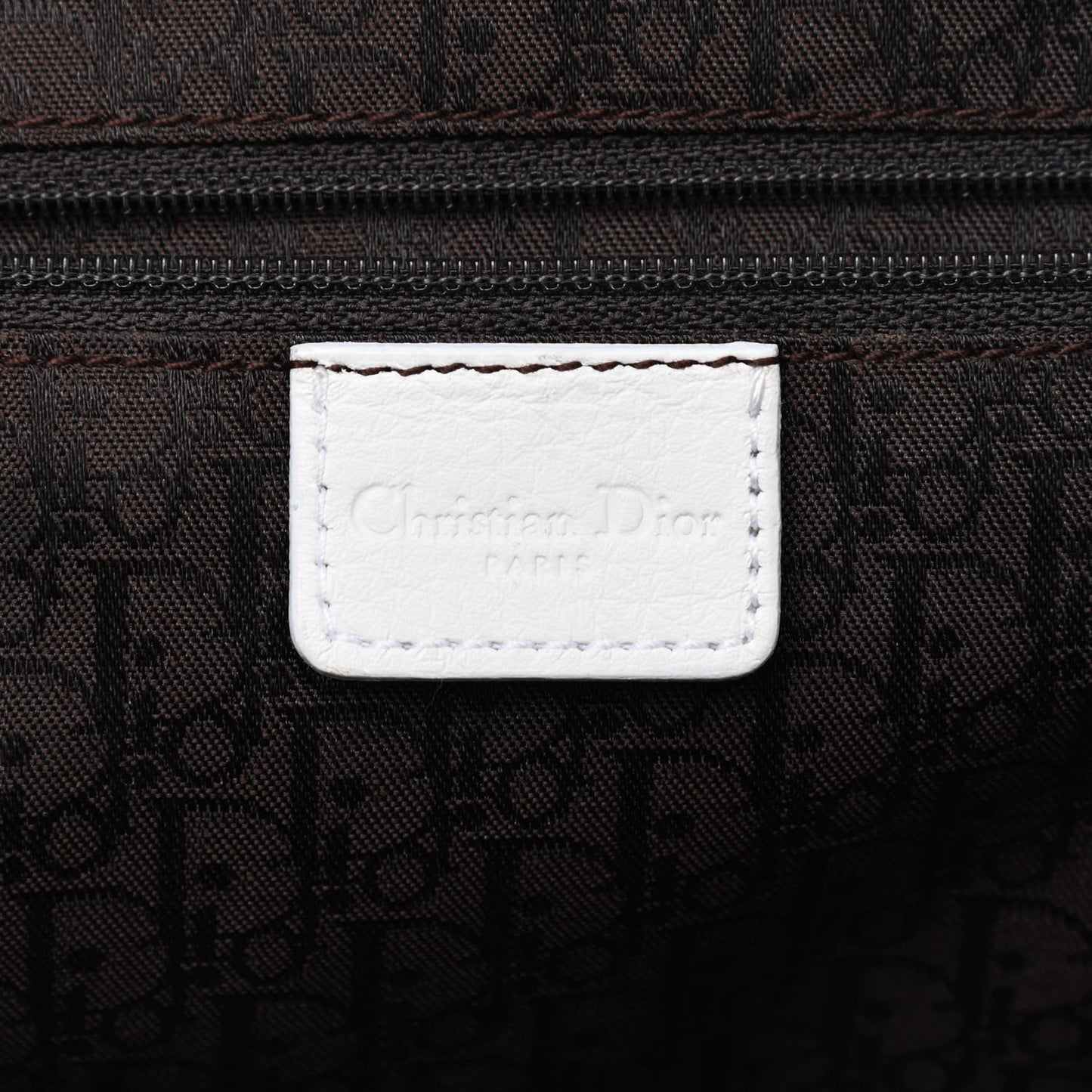 Calfskin Buckle Frame Satchel White