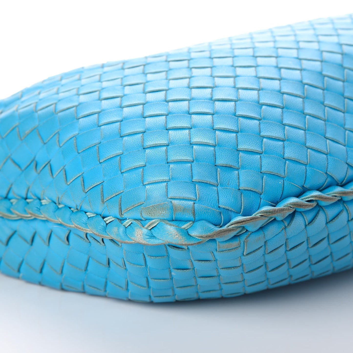 Nappa Intrecciato Medium Veneta Hobo Turquoise