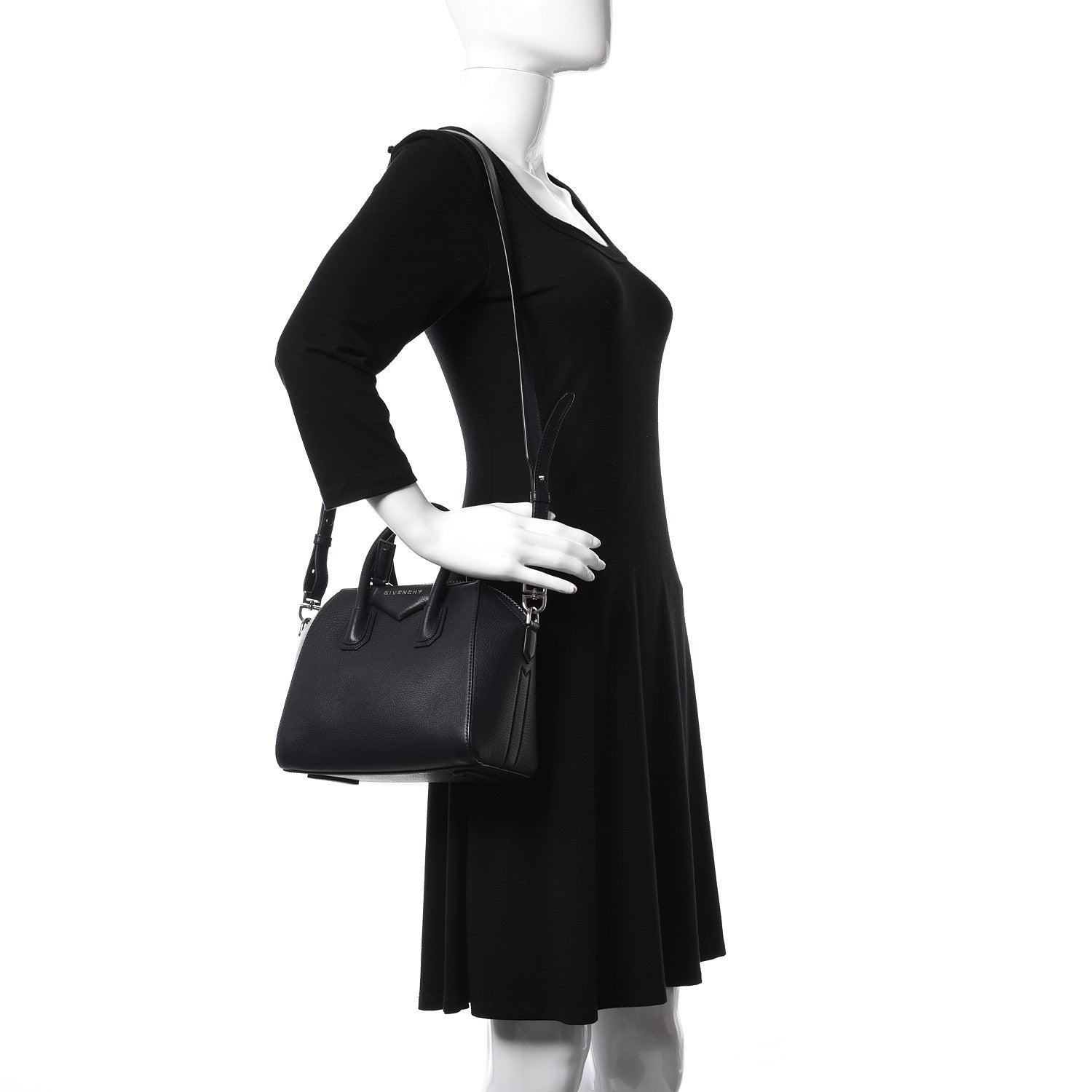 Givenchy Sugar Goatskin Mini Antigona Night Blue 2 of 11