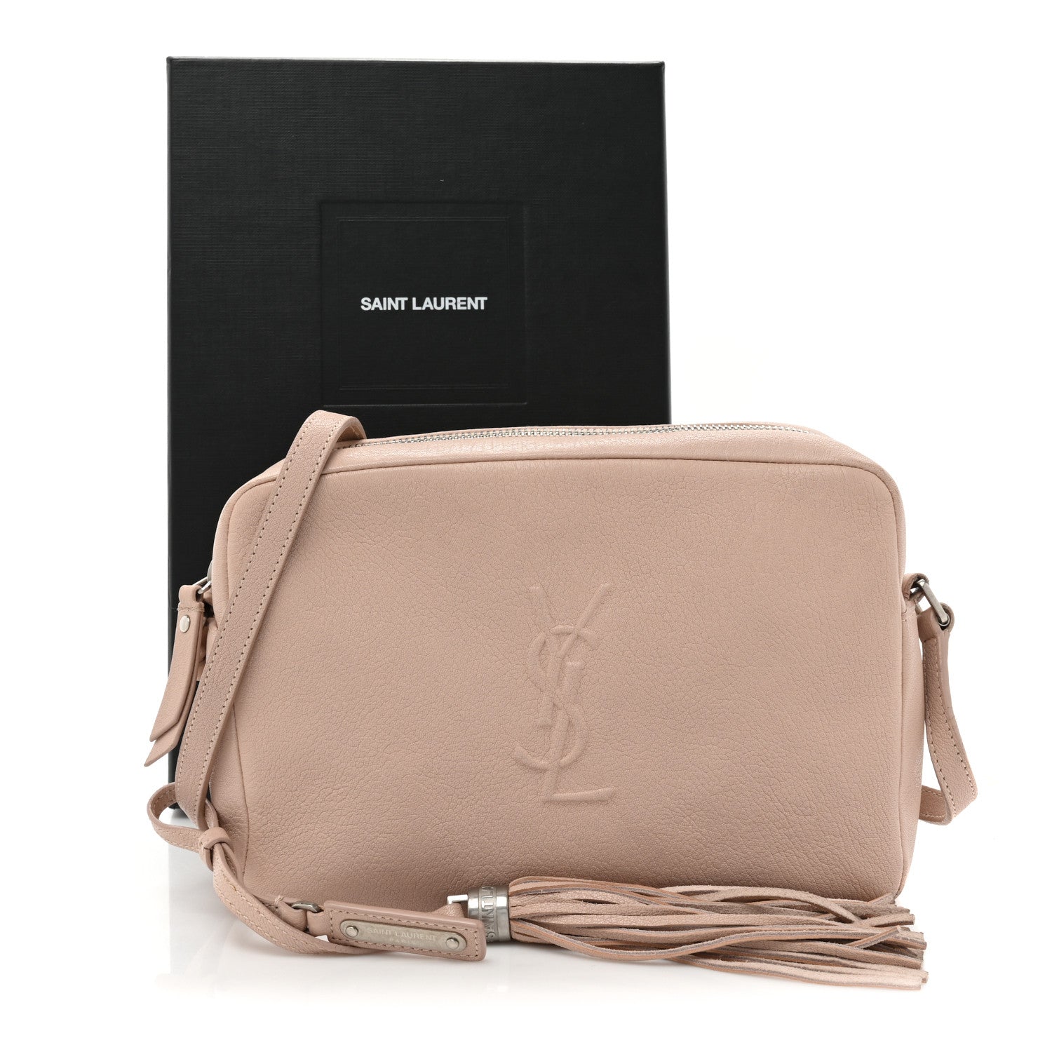 Saint Laurent Lambskin Monogram Small Lou Camera Bag Marble Pink 20 of 20