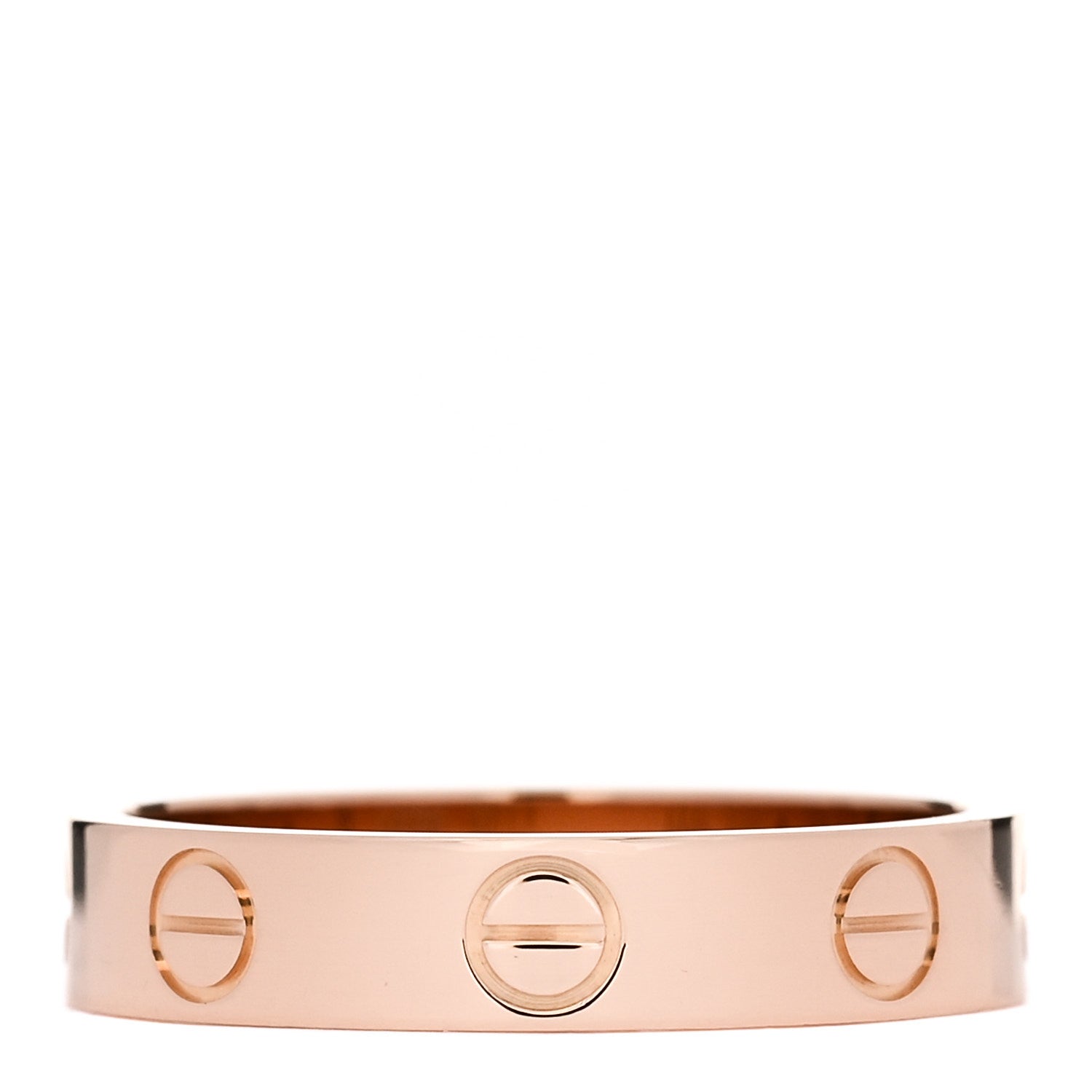 Cartier 18K Pink Gold 3.5mm LOVE Wedding Band Ring 50 5.25 3 of 5