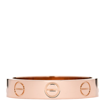 Cartier 18K Pink Gold 3.5mm LOVE Wedding Band Ring 50 5.25 3 of 5