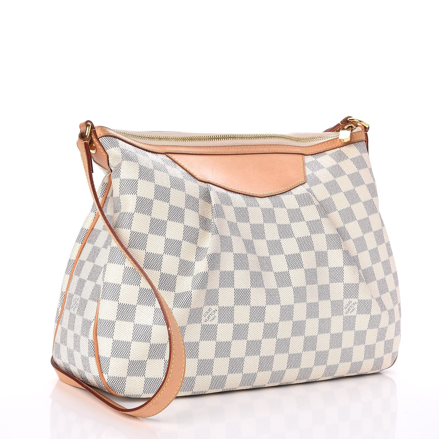 Louis Vuitton Damier Azur Siracusa MM 3 of 8