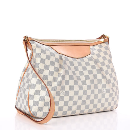 Louis Vuitton Damier Azur Siracusa MM 3 of 8