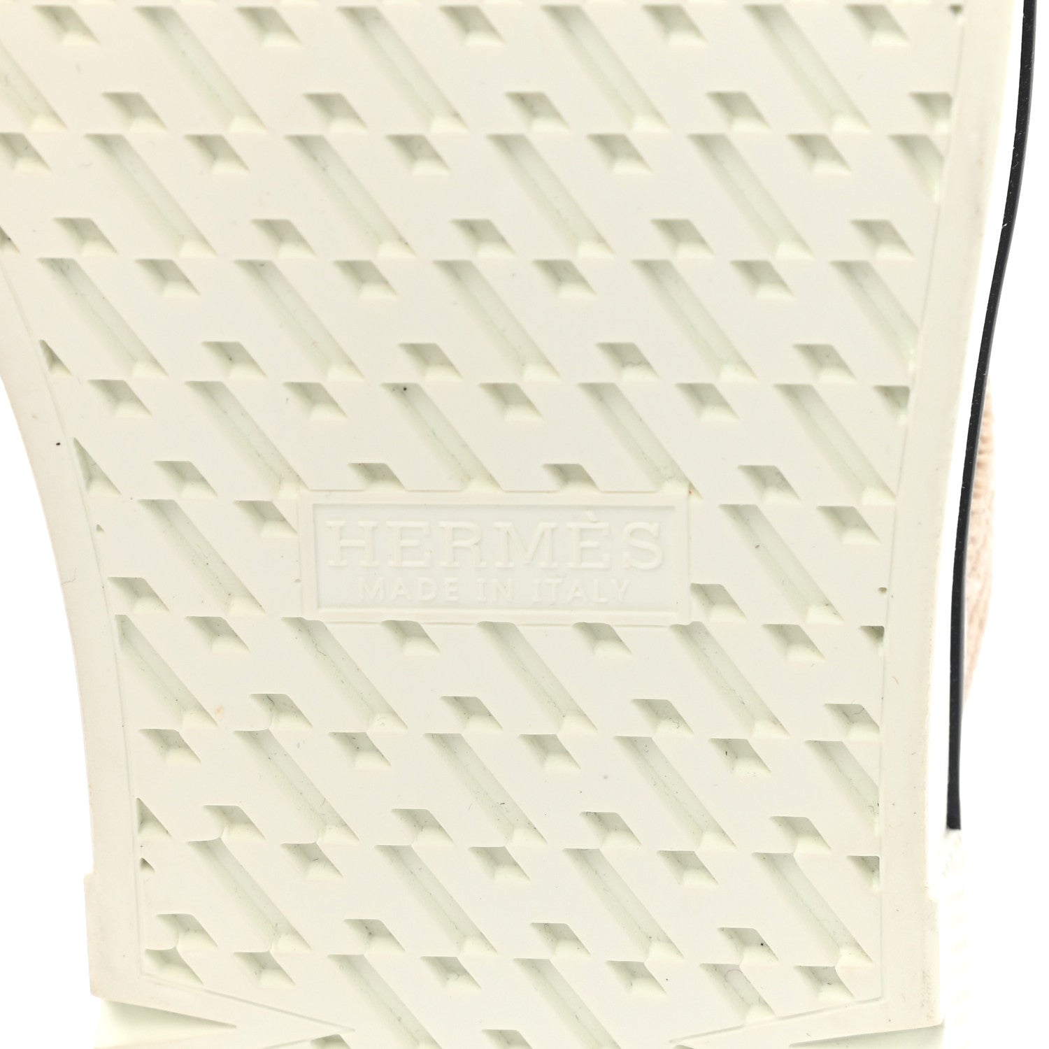 Hermes Calfskin Woolskin Dare Sneakers 38 White Ecru 7 of 7