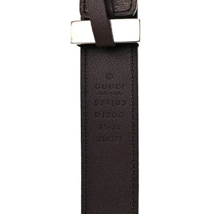 Gucci Textured Dollar Calfskin Torchon Double G 25mm Belt 85 34 New Acero 3 of 4