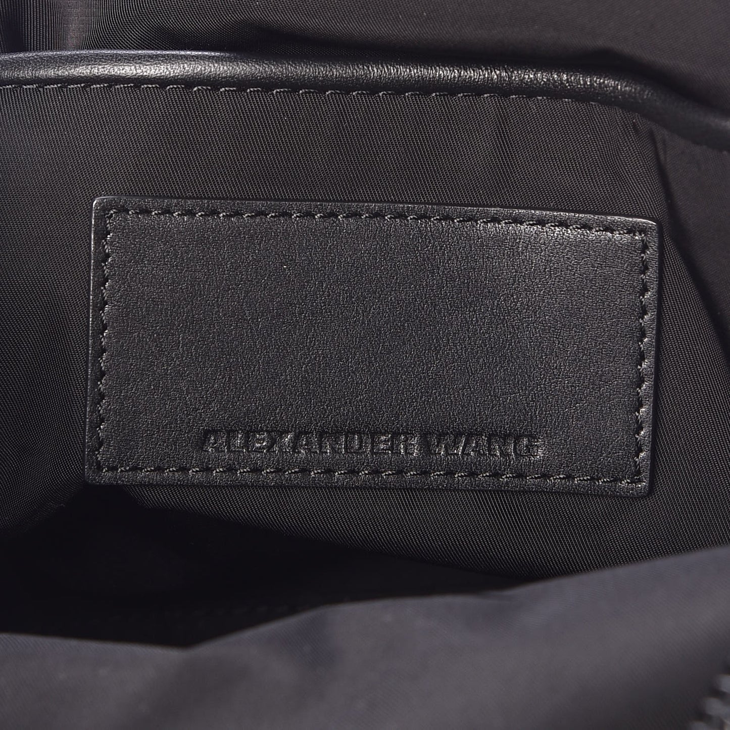 Shearling Rubberized Lambskin Backpack Black
