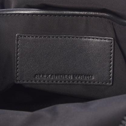 Alexander Wang Shearling Rubberized Lambskin Backpack Black 6 of 7