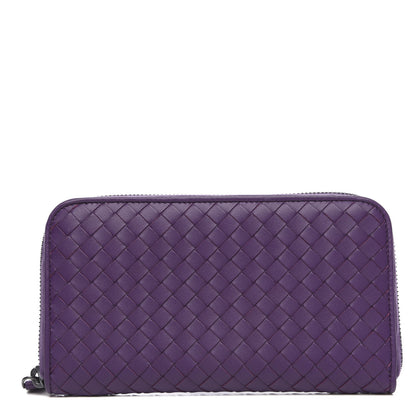 Bottega Veneta Nappa Intrecciato Zip Around Wallet Monalisa 1 of 8