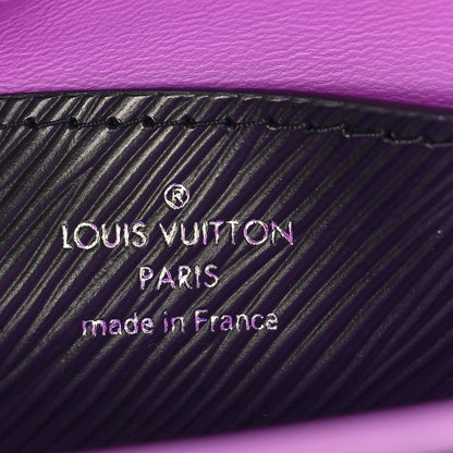 Louis Vuitton Epi Twist Triple Chain Shoulder Bag MM Black 7 of 9