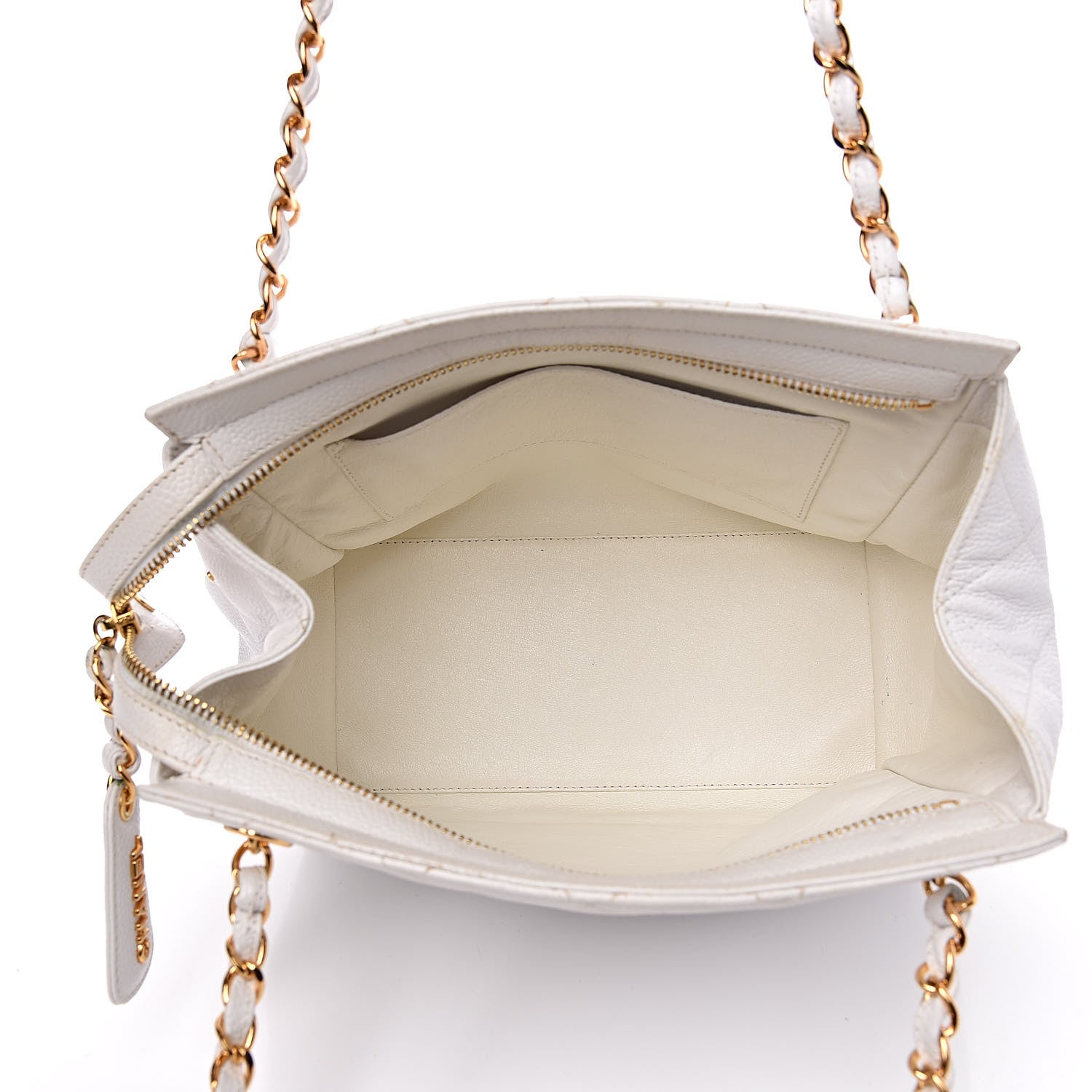 Chanel Caviar Quilted Shoulder Bag White 5 of 14