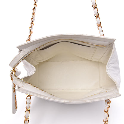Chanel Caviar Quilted Shoulder Bag White 5 of 14