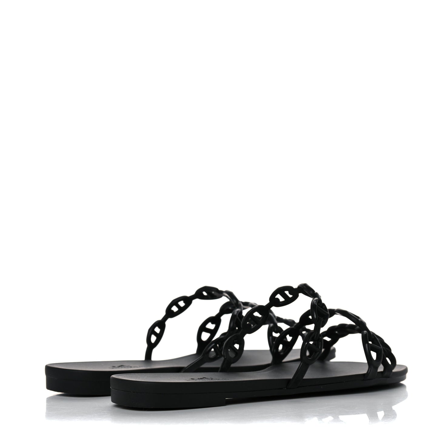 Rubber Chaine d'Ancre Rivage Sandals 35 Black