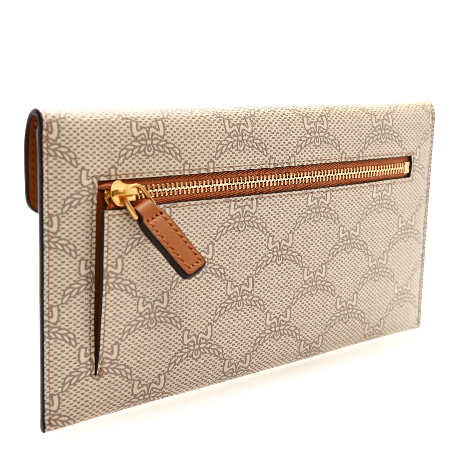 MCM Lauretos Nappa Himmel Continental Pouch Oatmeal 3 of 7