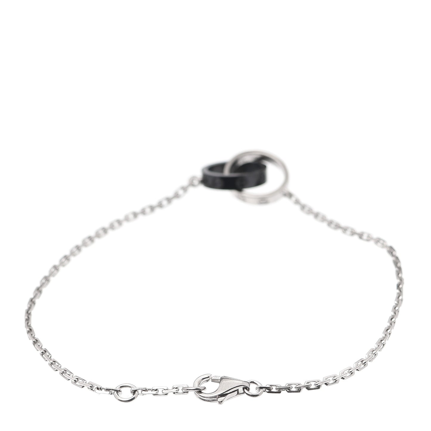 18K White Gold Black Ceramic LOVE Bracelet