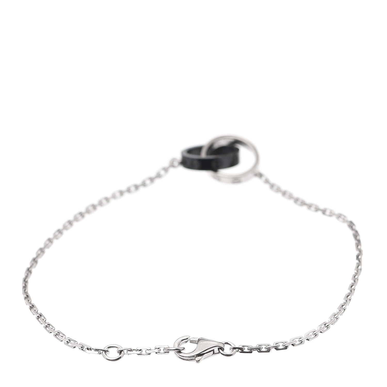 Cartier 18K White Gold Black Ceramic LOVE Bracelet 3 of 6