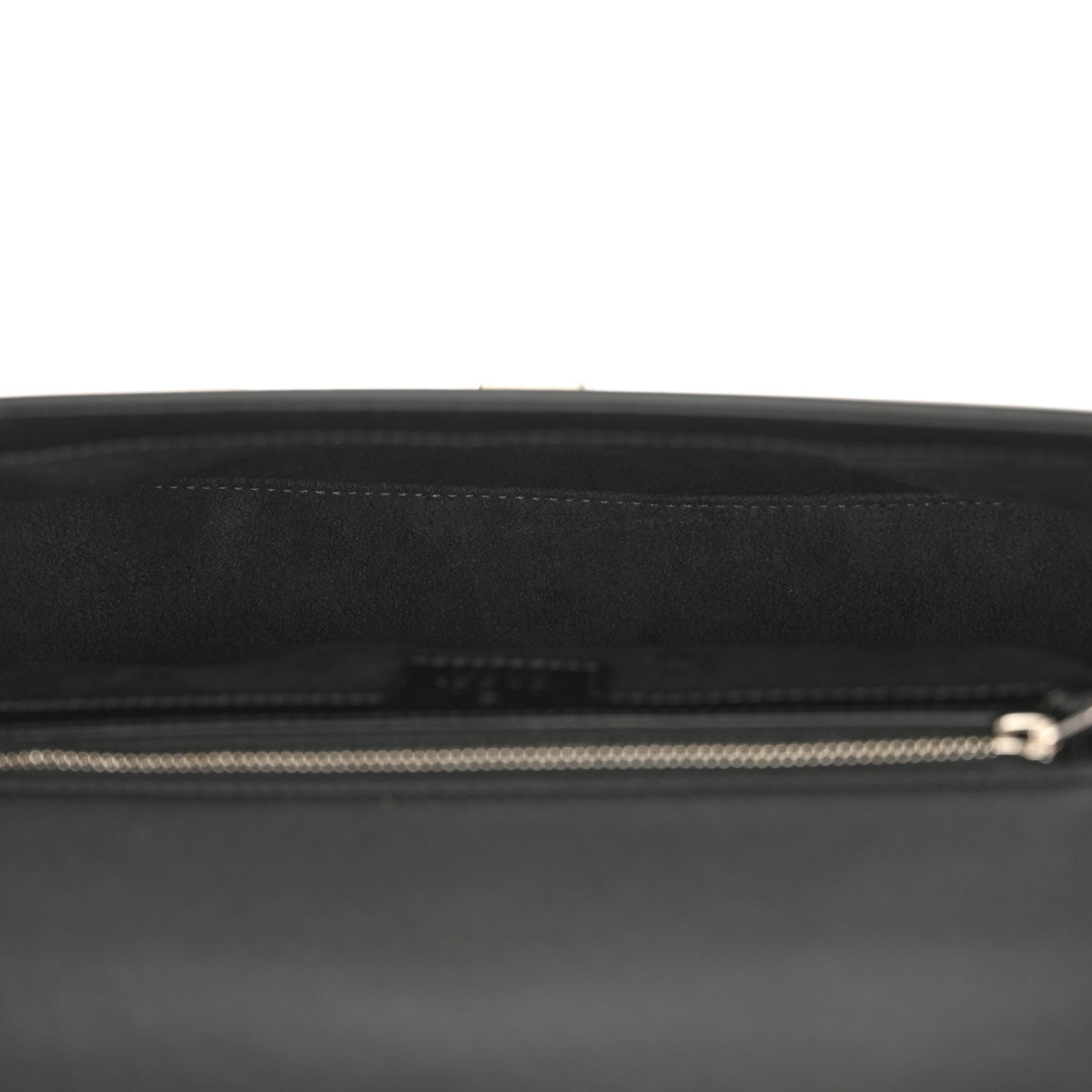 Senna Calfskin Petite GG Top Handle Shoulder Bag Black