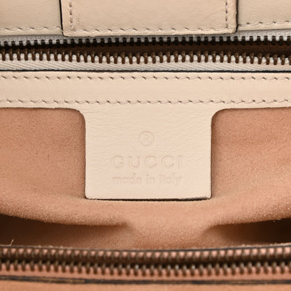Gucci Calfskin Matelasse Small GG Marmont Tote White 15 of 16