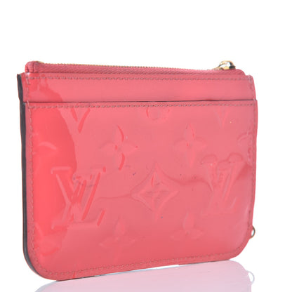 Louis Vuitton Vernis Key Pouch Rose Litchi 3 of 13