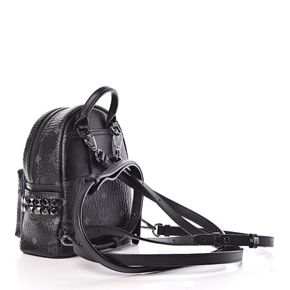MCM Visetos Side Stud X-Mini Stark Bebe Boo Backpack Black 3 of 10