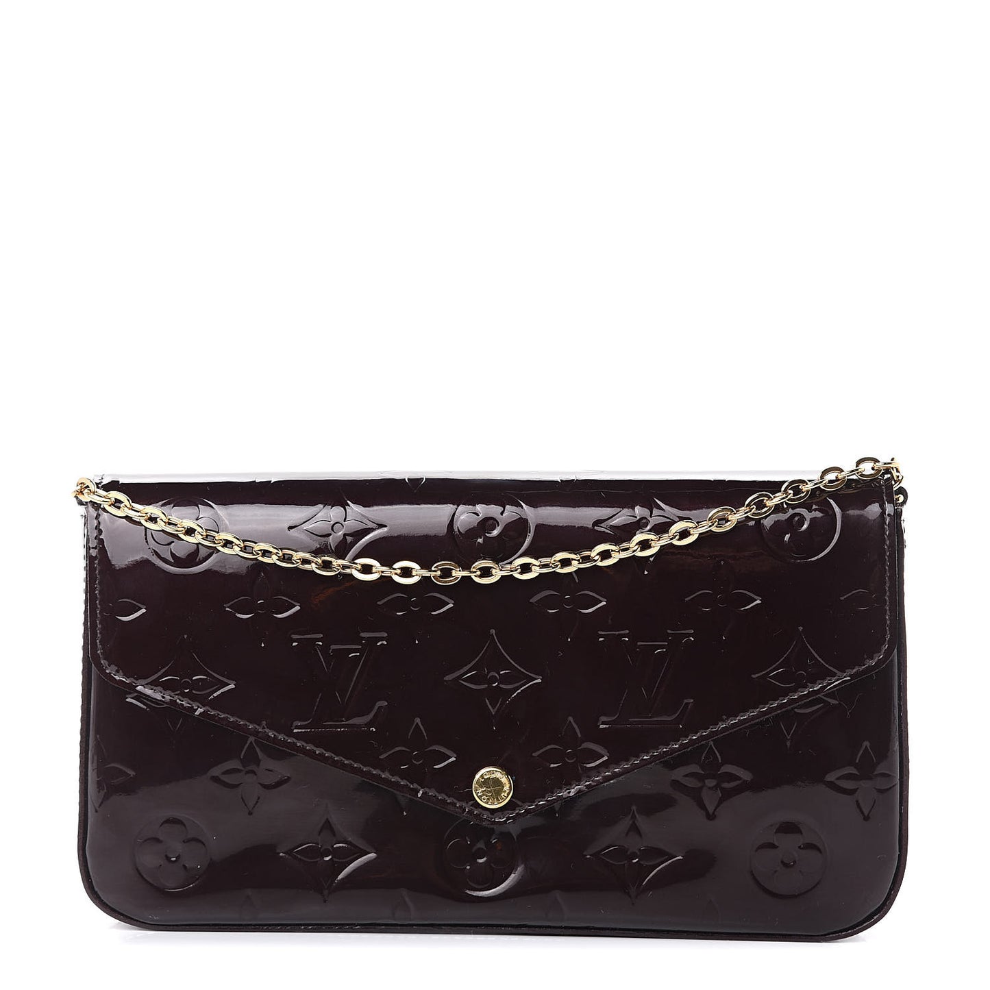 Vernis Pochette Felicie Chain Wallet Amarante