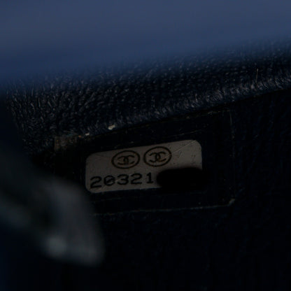 Chanel Velvet Quilted Mini Rectangular Flap Blue 7 of 7