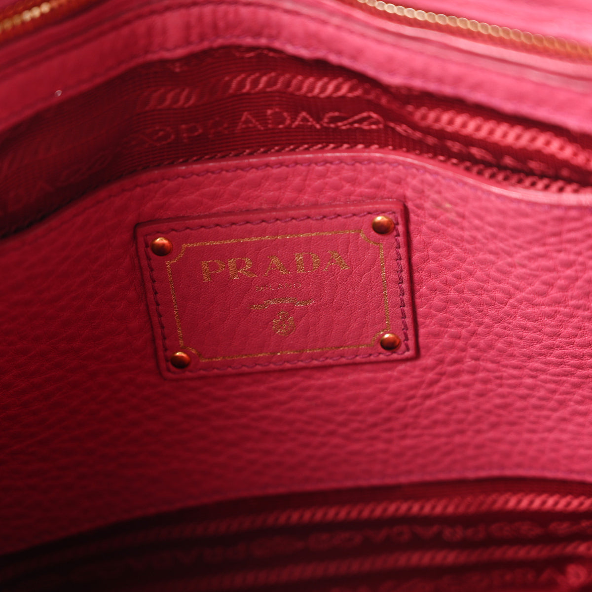 Prada Vitello Daino Tote Peonia 6 of 11
