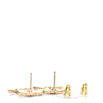Chanel Crystal Over The Rainbow CC Earrings Gold Multicolor 3 of 4