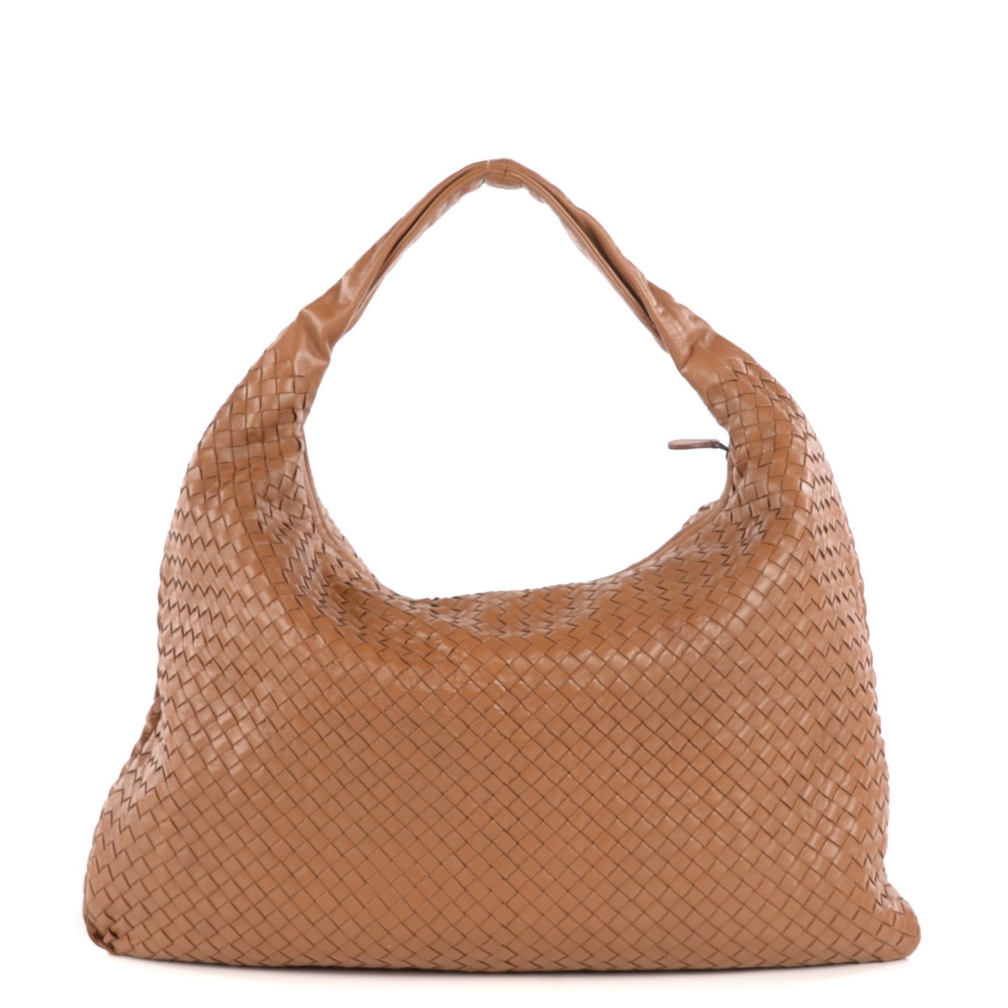Nappa Intrecciato Maxi Veneta Hobo Noce