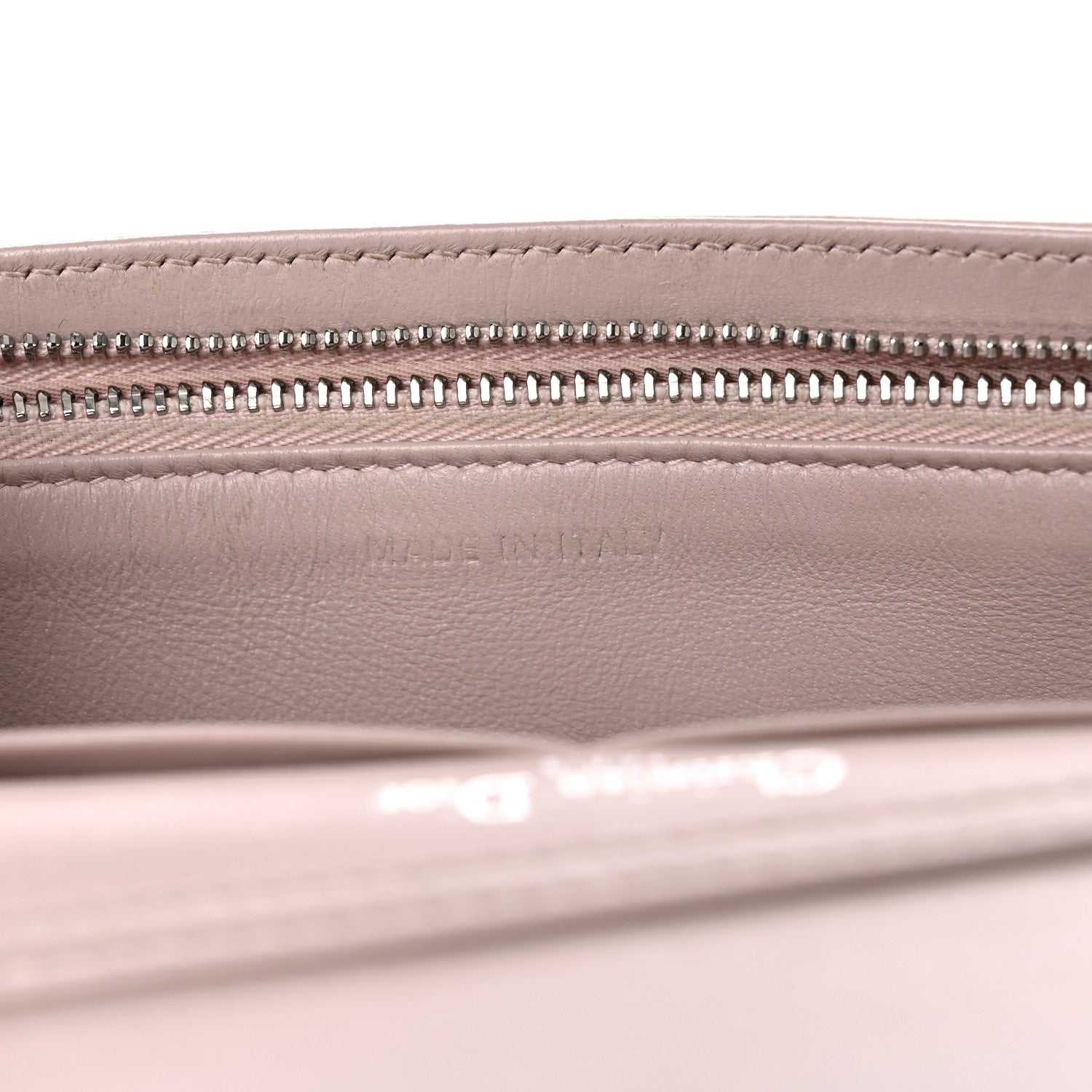 Christian Dior Grained Calfskin Diorama Wallet on Chain Pouch Rose Poudre 15 of 23