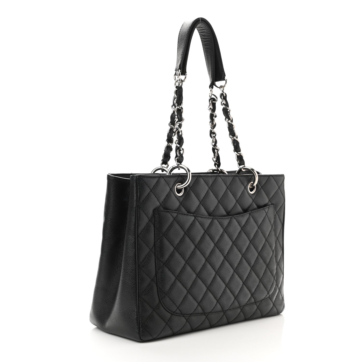 Chanel Caviar Quilted Grand Shopping Tote GST Black 3 of 15
