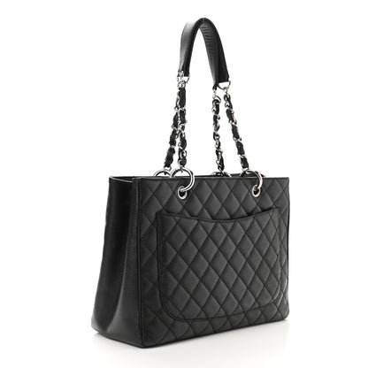 Chanel Caviar Quilted Grand Shopping Tote GST Black 3 of 15