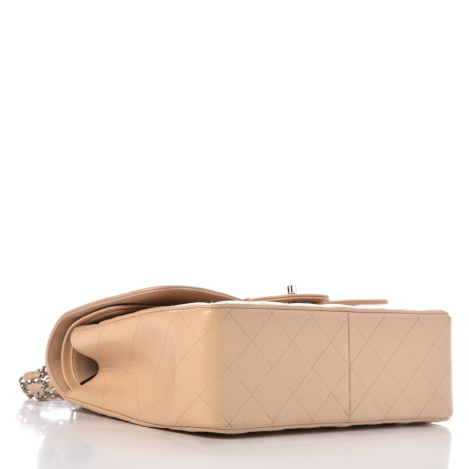 Chanel Caviar Quilted Jumbo Double Flap Beige Clair 4 of 13