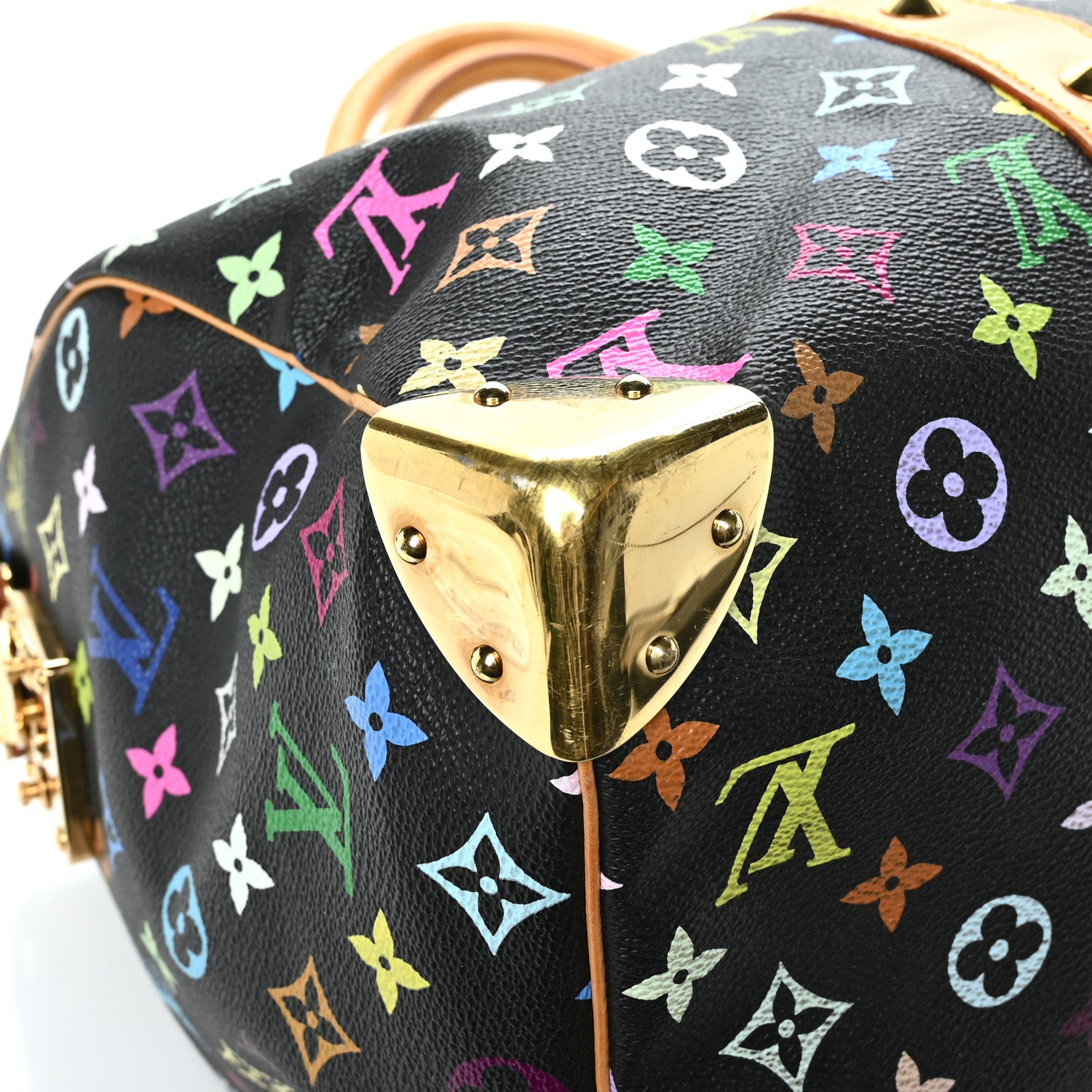 Louis Vuitton Monogram Multicolor Keepall 45 Black 9 of 12