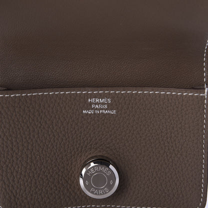 Hermes Togo Dogon Card Case Etoupe 9 of 9