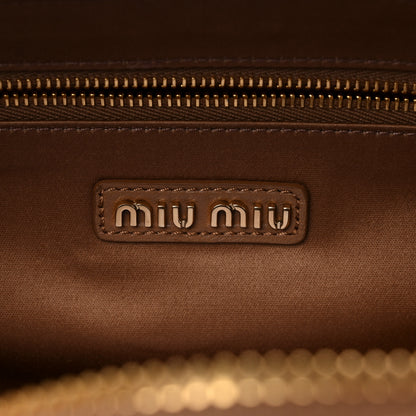 Miu Miu Nappa Matelasse Large Arcadie Top Handle Bag Caramel 6 of 8
