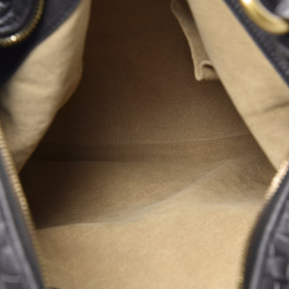 Bottega Veneta Nappa Intrecciato Pyramid Hobo Ferro Gray 4 of 9
