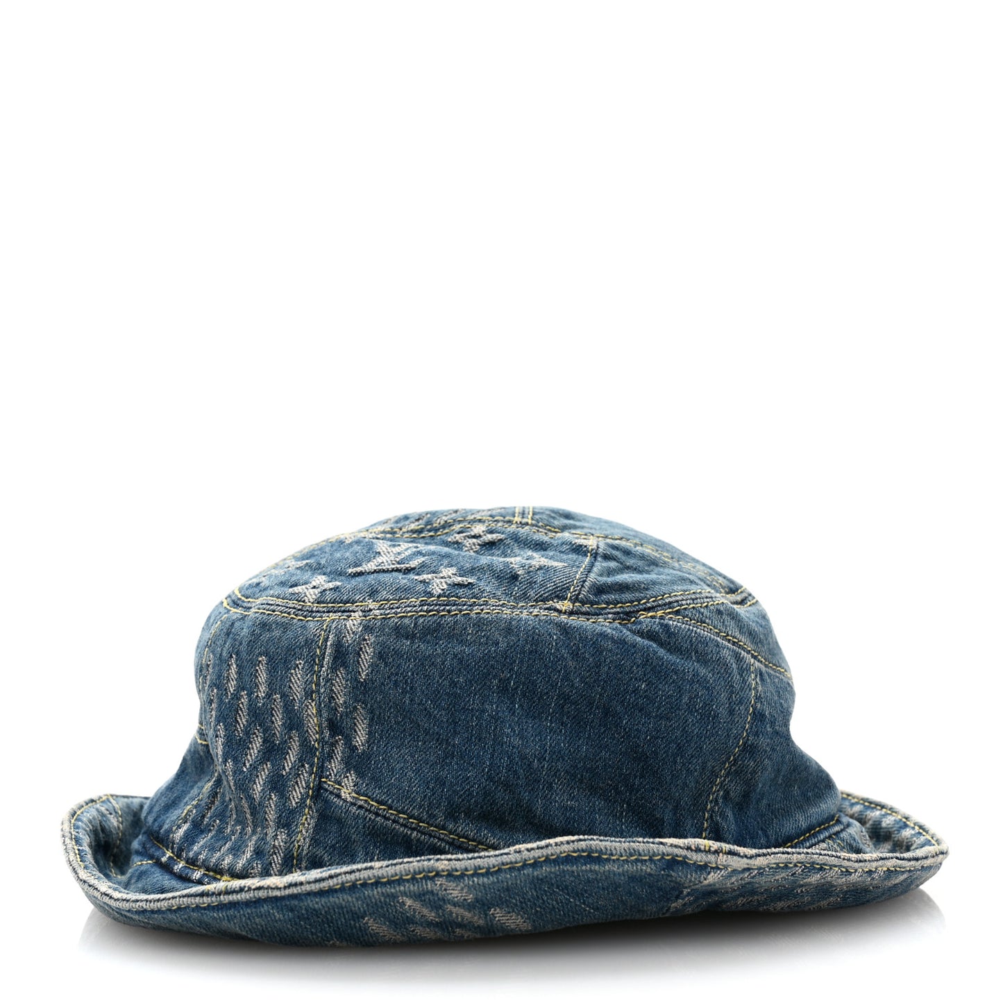 x NIGO Monogram Denim LV Made Bucket Hat M Blue