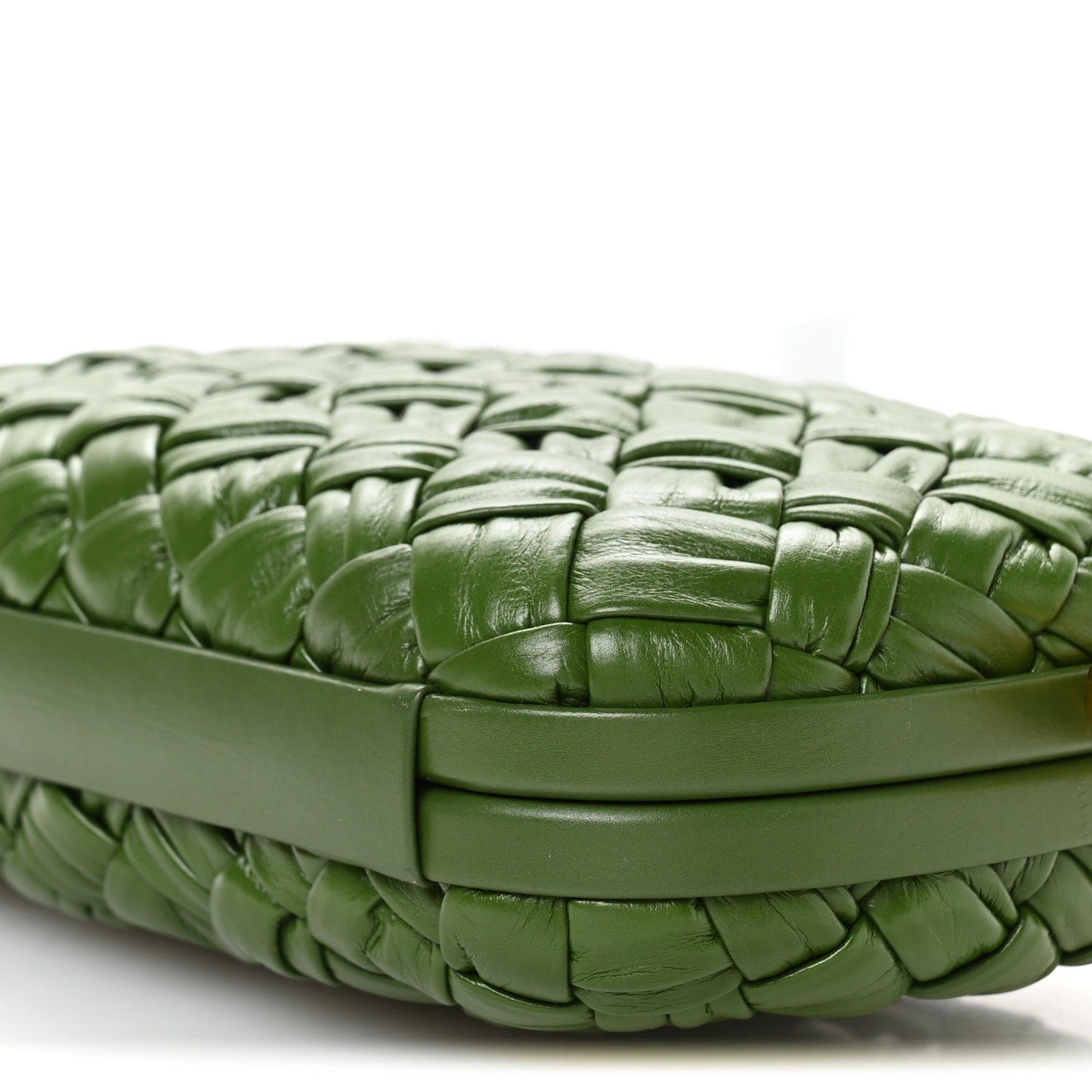 Calfskin Intrecciato Knot On Strap Avocado