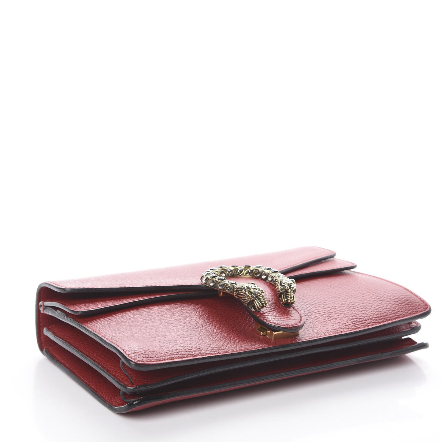 Dollar Calfskin Swarovski Crystal Small Dionysus Shoulder Bag Hibiscus Red