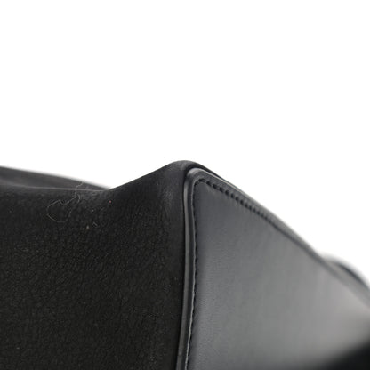 Loewe Nubuck Calfskin Berlingo Shoulder Bag Black 11 of 14